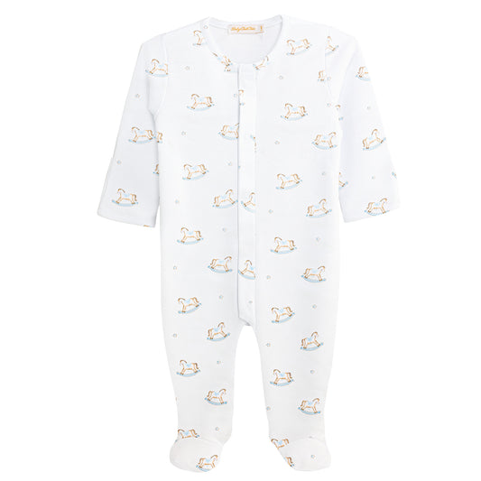 Cute Rocking Horse Pima Footie