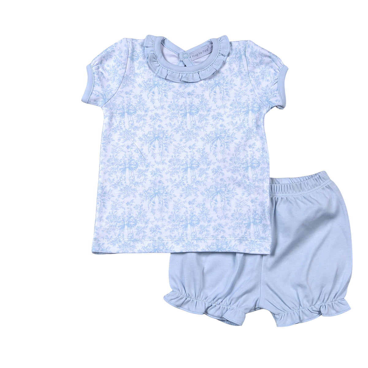 Sisi Blue Toile Pima Diaper Cover Set