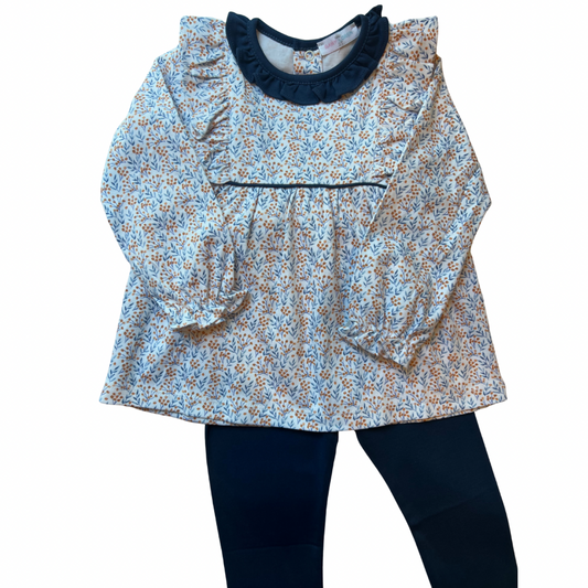 Tessa Floral Pima Shirt/Pant Set