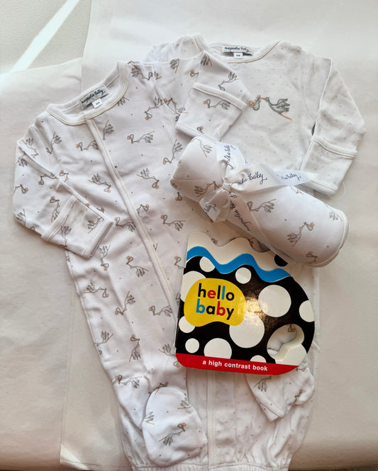 Worth the Wait Grey Pima Gift Set