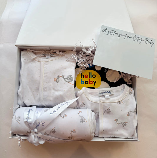 Worth the Wait Grey Pima Gift Set