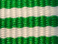 Green Stripe Set of Two Hair Bows