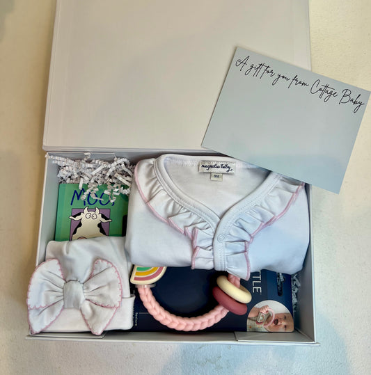 Ruffle Pink Pima Gift Set