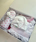 Premium Pima Baby Girl Bow Gift Set