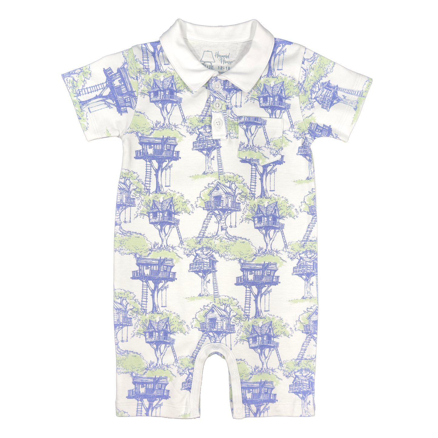 Canopy Club Pima Collared Romper