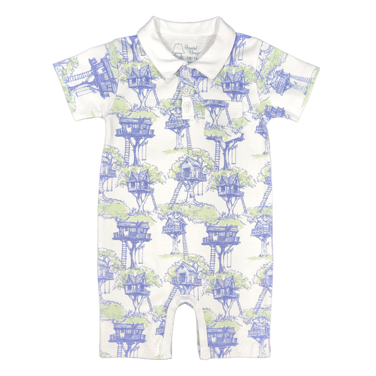 Canopy Club Pima Collared Romper