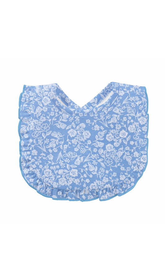 Blooming Garden Pima Ruffle Bib