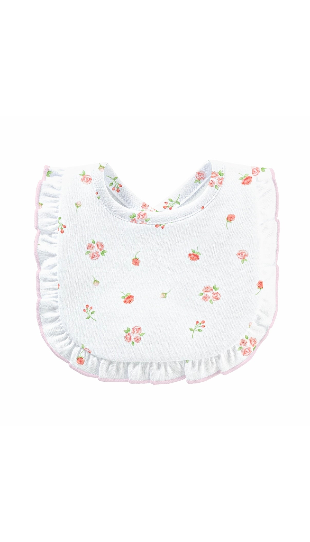 Rosebuds Pima Ruffle Bib