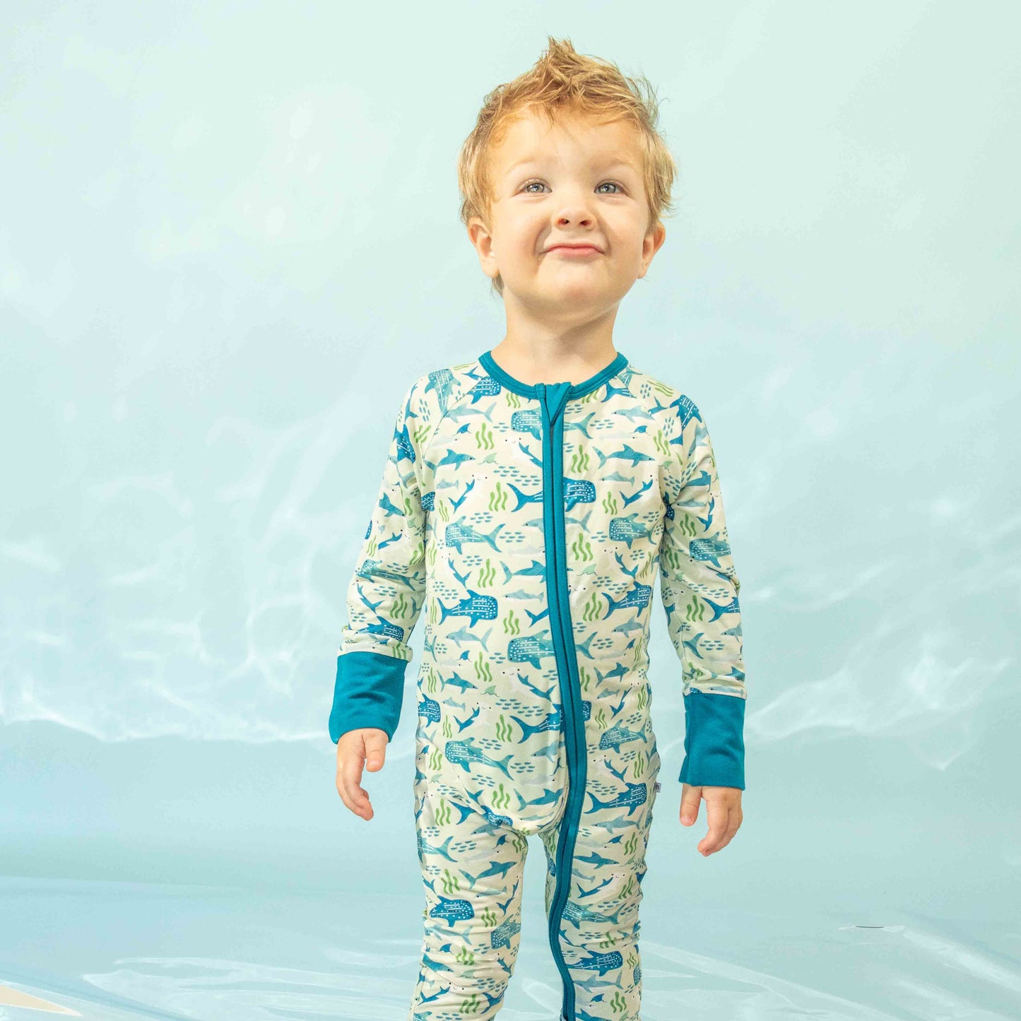 Shark Friends Bamboo Convertible Pajamas