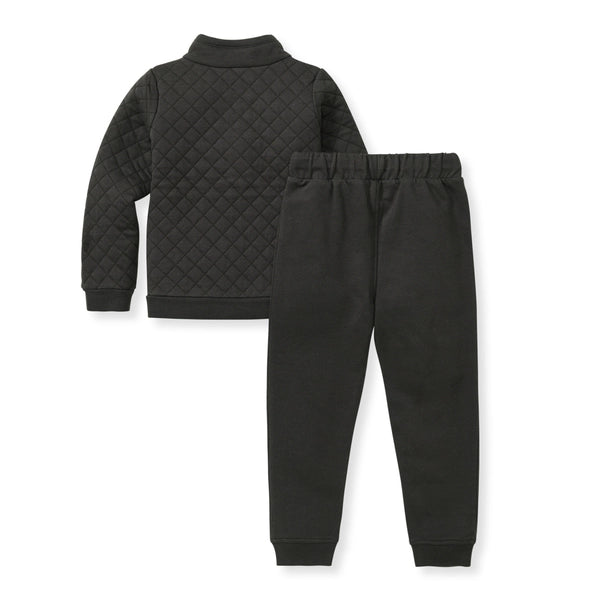 Organic Quilted Shirt/Pant Set-Ash