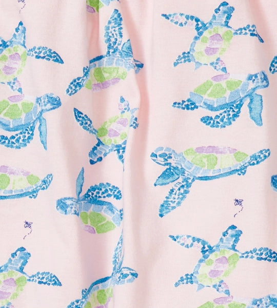 Colorful Sea Turtles Organic Shirt & Muslin Short Set