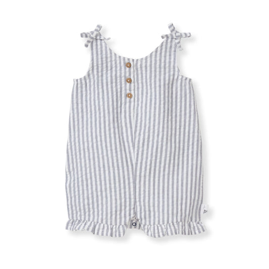 Seersucker Organic Girl Romper