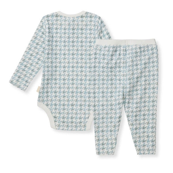 Houndstooth Organic Bodysuit & Pant Set