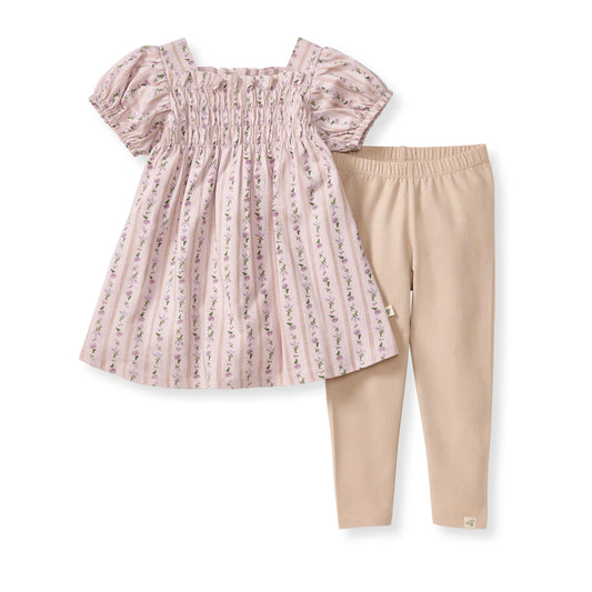 Farmhouse Floral Organic Shirt & Pants Set