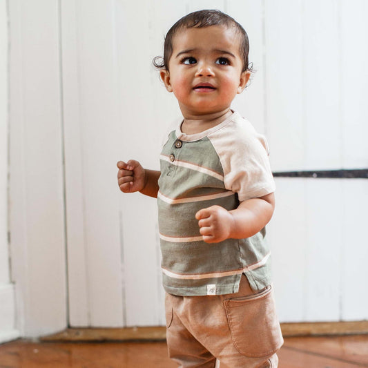 Holland Stripe Organic Shirt & Pants Set