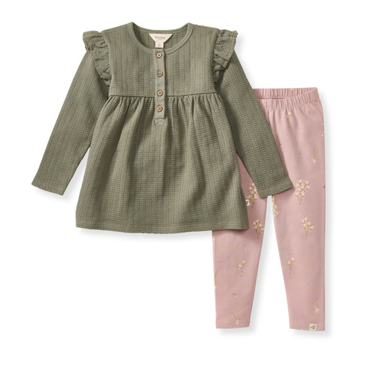 Budding Beauty Organic Shirt & Pants Set