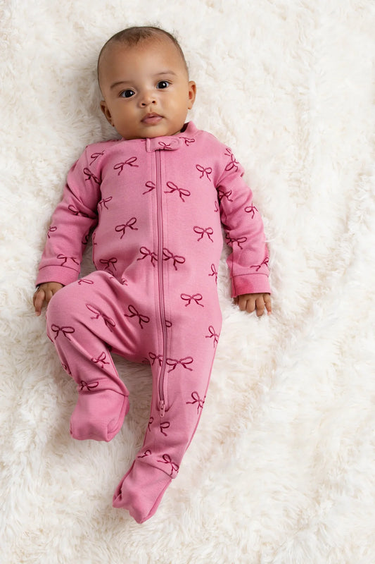 Pink Ribbons Organic Convertible Romper