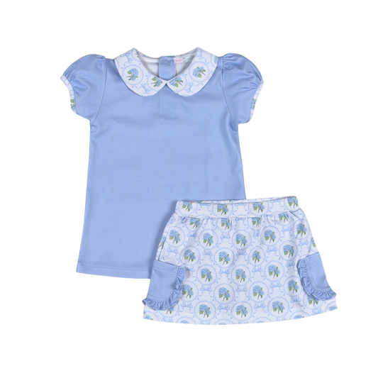 Molly Pima Shirt/Skort Set