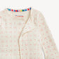 Organic Heart & Bow Pointelle Magnetic Footie