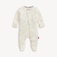 Organic Airplanes Pointelle Magnetic Footie