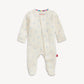 Organic Airplanes Pointelle Magnetic Footie