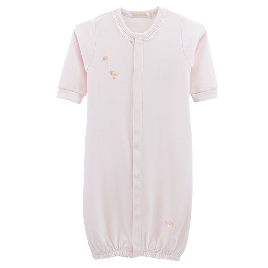 Spring Flowers Lace Trim Pima Converter Gown