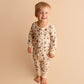 Organic Hoops Zip Romper