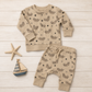 Organic Henley Sea Otter Sweatshirt + Jogger Set