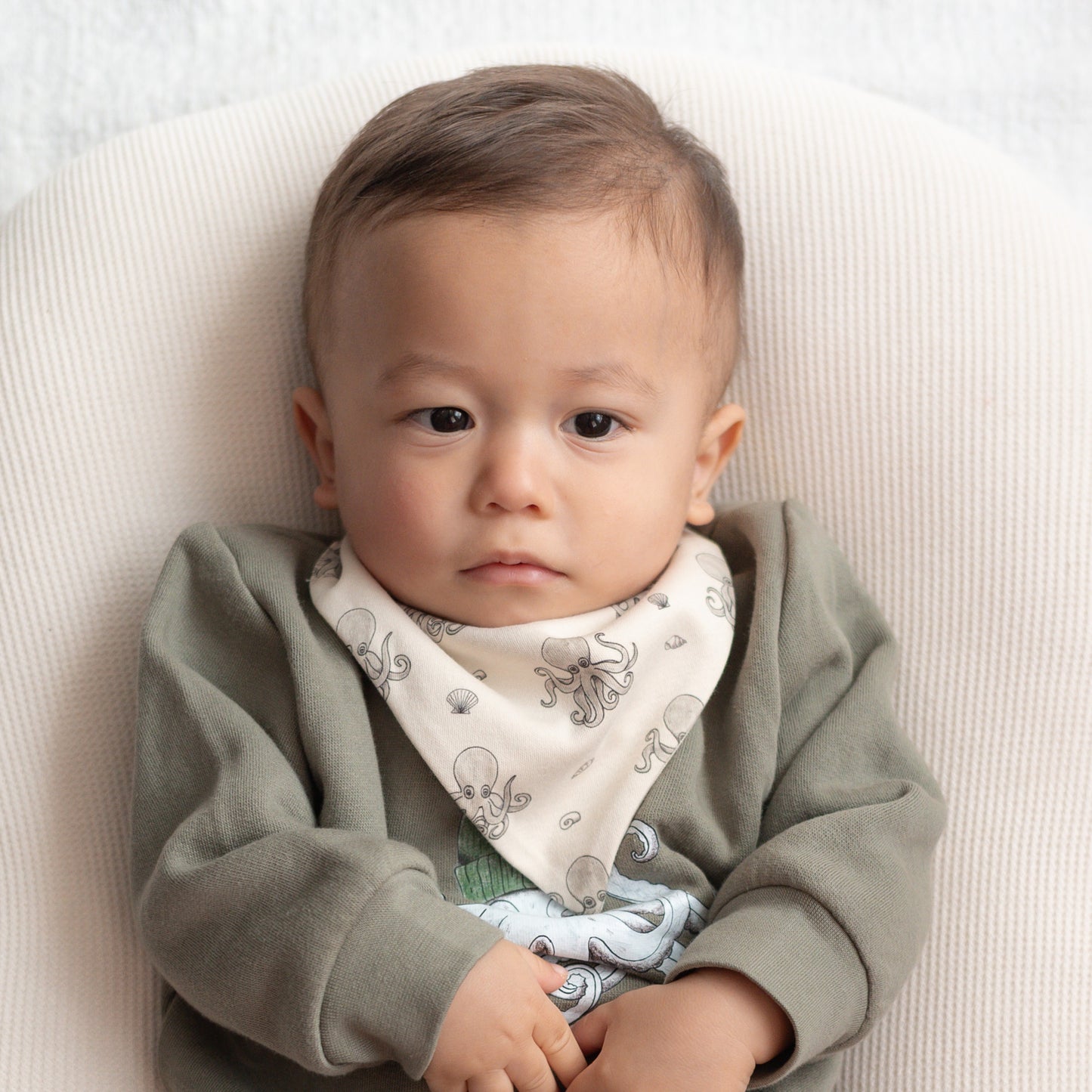 Organic Octopus Bandana Bib 2-Pack