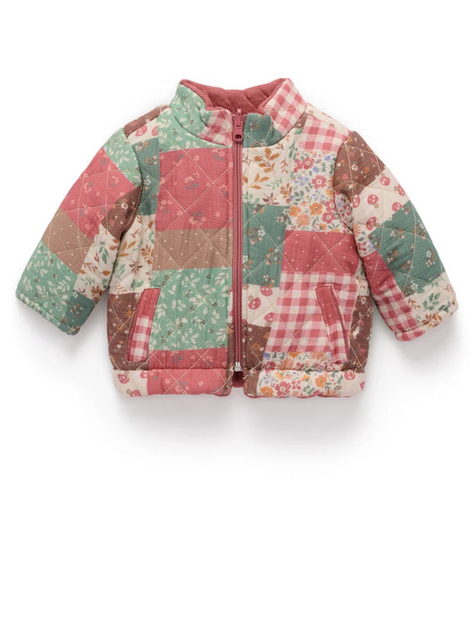 Organic Reversible Quilted Patchwork Jacket