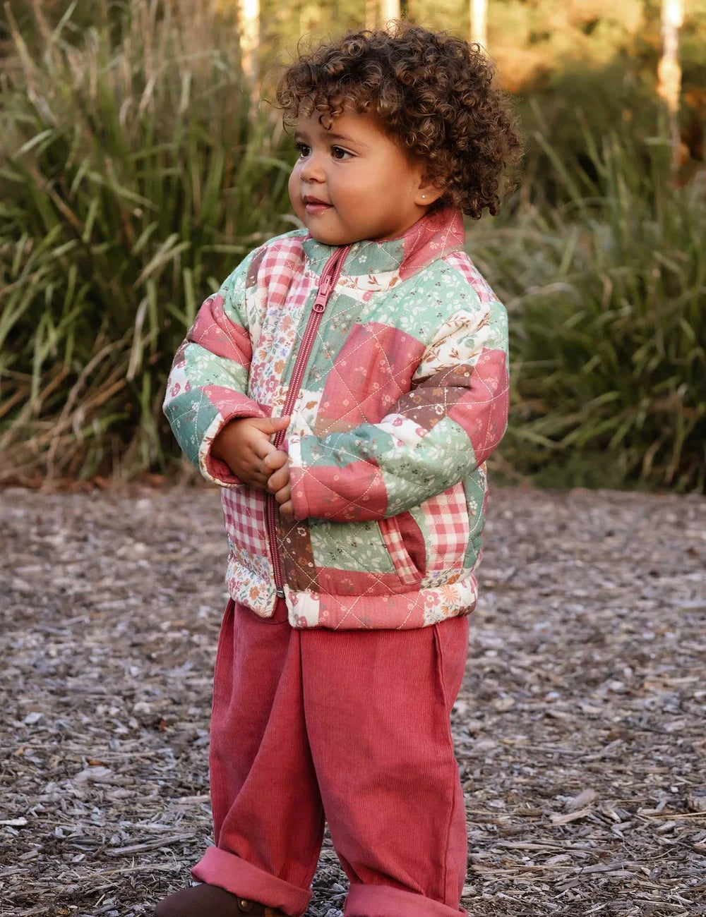Organic Reversible Quilted Patchwork Jacket