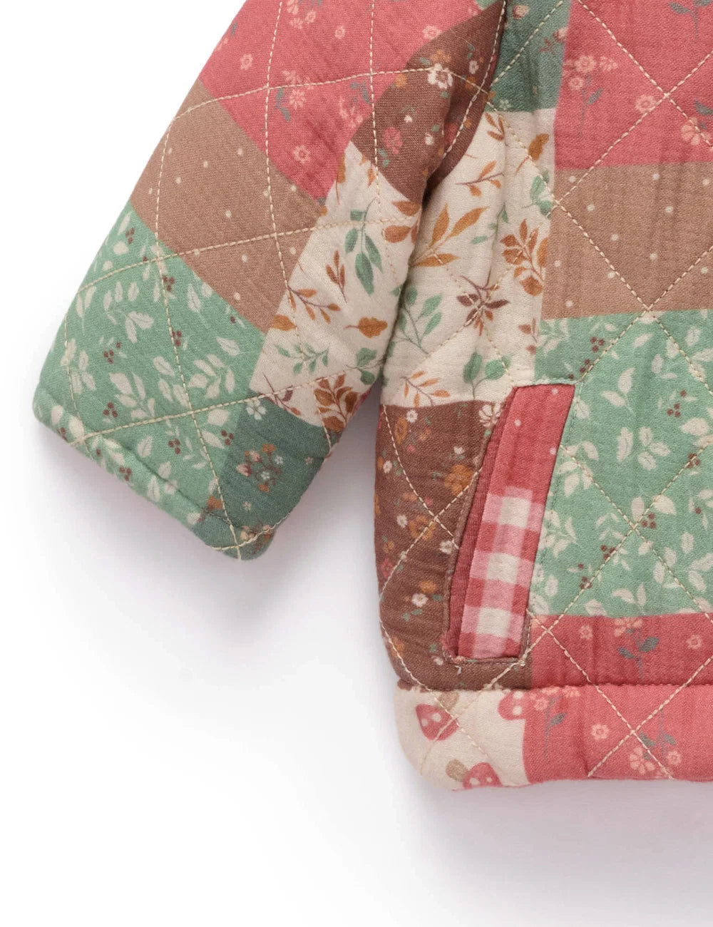 Organic Reversible Quilted Patchwork Jacket