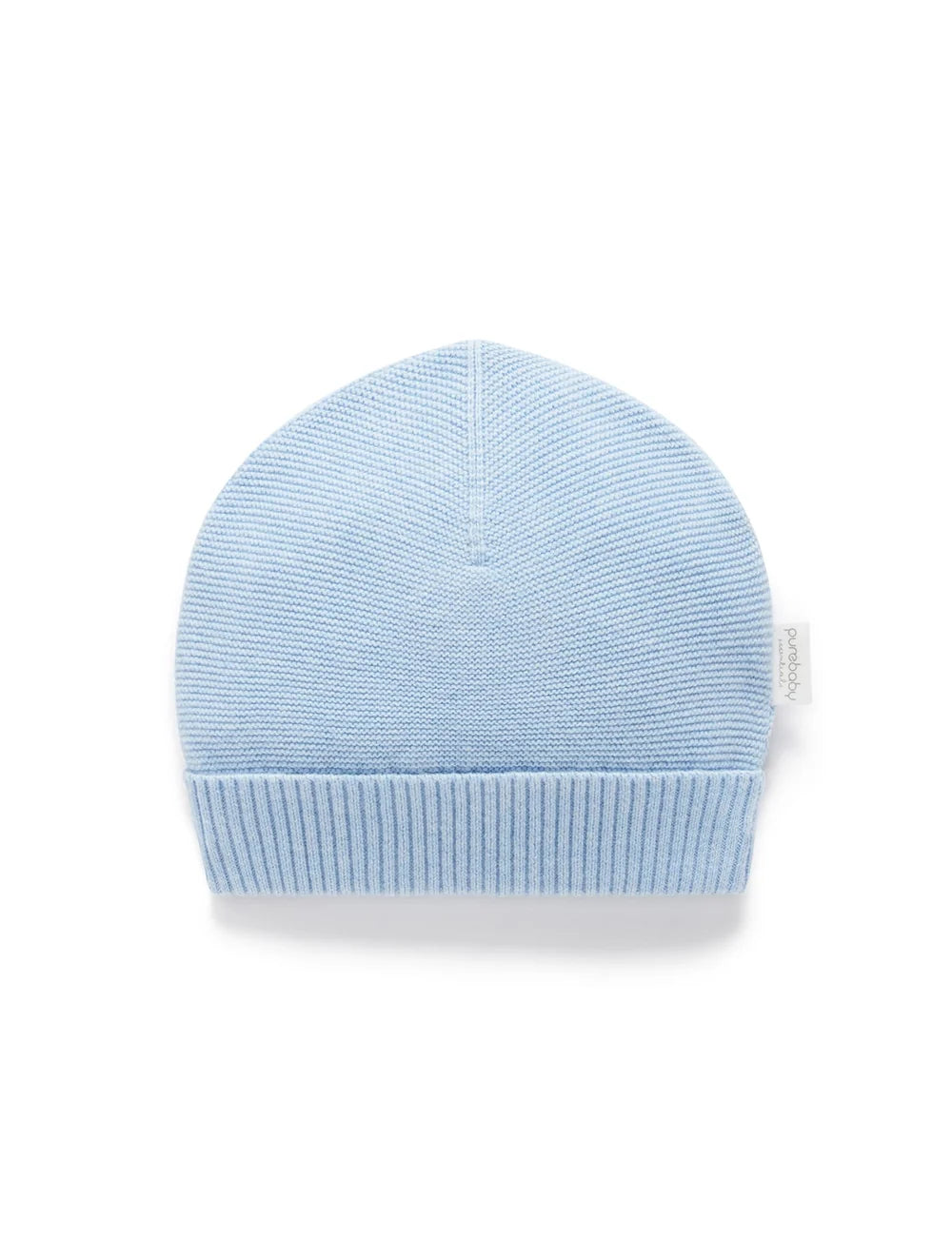Organic Blue Melange Beanie