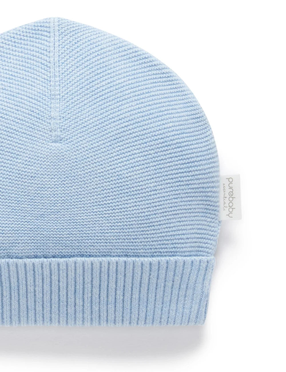 Organic Blue Melange Beanie