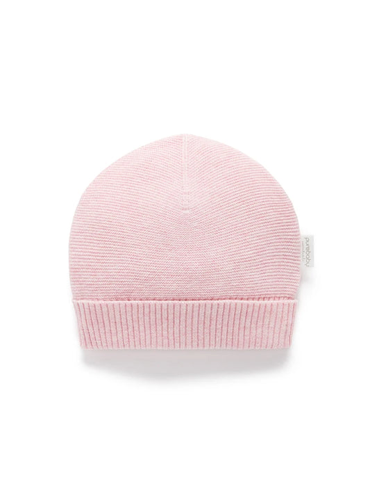 Organic Pink Melange Beanie