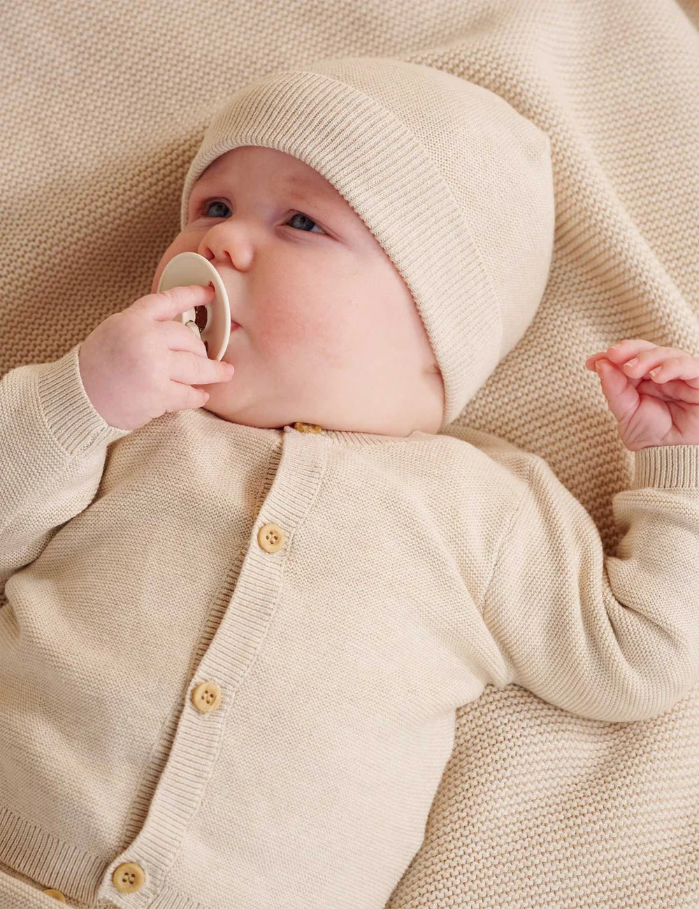 Organic Wheat Melange Beanie