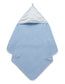 Organic Hooded Towel - Pale Blue Melange
