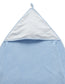 Organic Hooded Towel - Pale Blue Melange