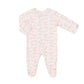Floral on Cream Modal Zip Footie