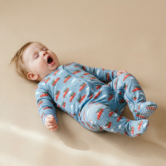 "Pick Up" The Tree Bamboo Zip Pajamas