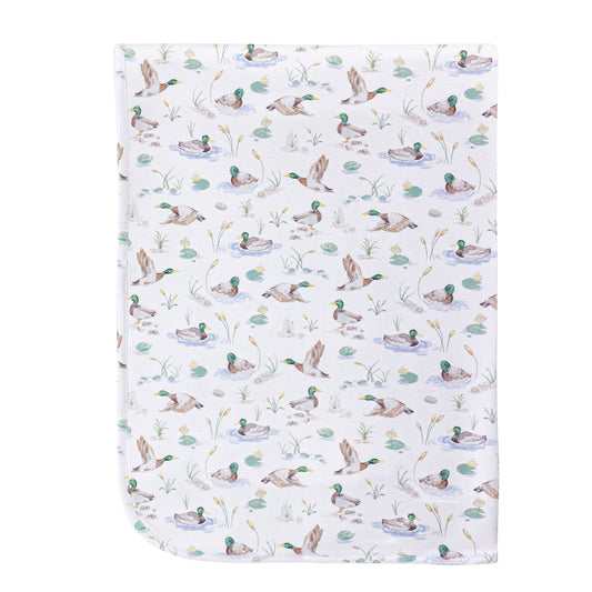 Mallard Ducks Pima Baby Blanket