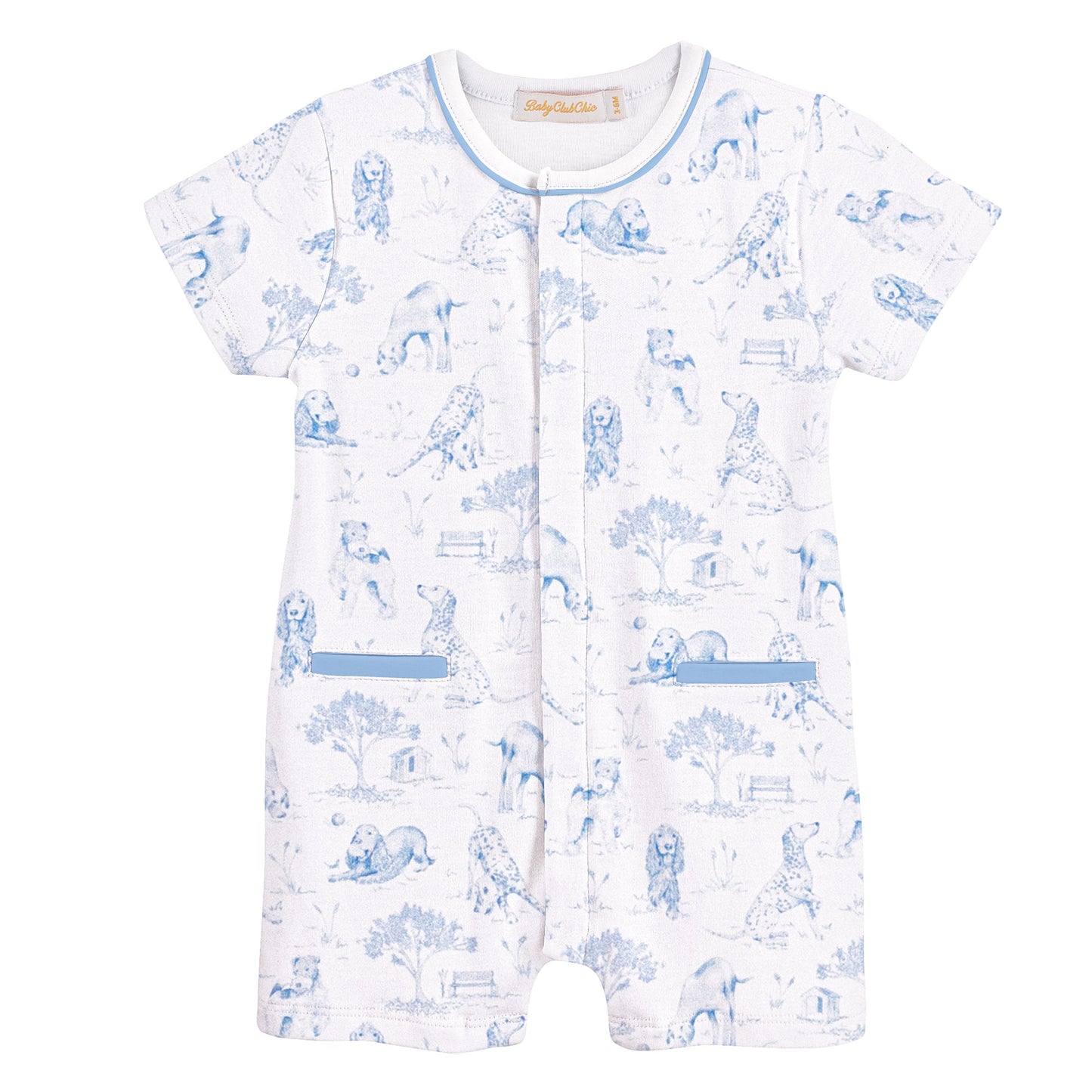 Barking Bliss Pima Blue Romper