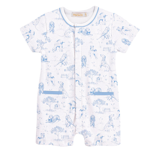Barking Bliss Pima Blue Romper