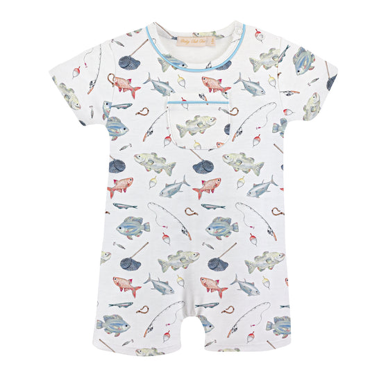 Fishing Day Pocket Pima Romper