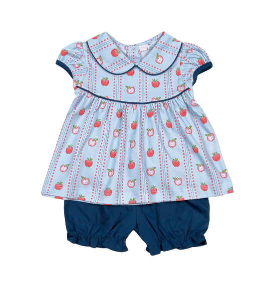 Back to School Pima Shirt/Bloomer Set