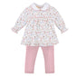 Bloomie Friends Pima Collared Shirt + Legging Set