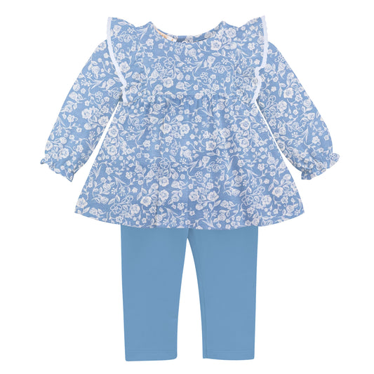 Blooming Garden Pima Shirt + Leggings Set