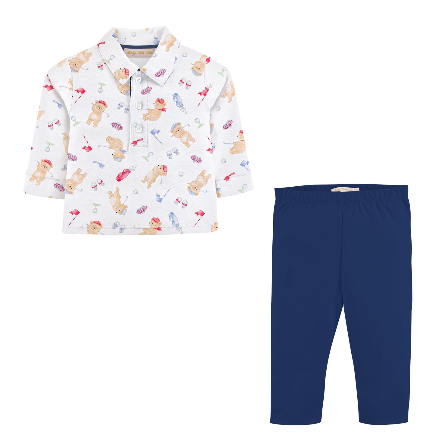 Little Golfer Pima Shirt & Pant Set