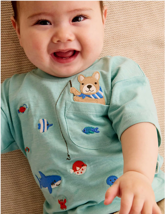 Organic Catching a Shark Shirt & Shorts Set