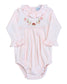 Pretty Flowers Embroidered Pima Ruffle Bubble